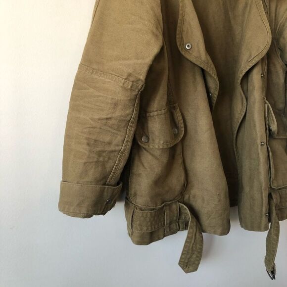 Wilfred Free Rayder Olive Green Moto Jacket - Picture 5 of 9